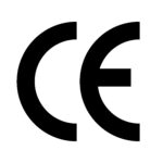 CE pictogram black color flat style for design project vector 10 eps